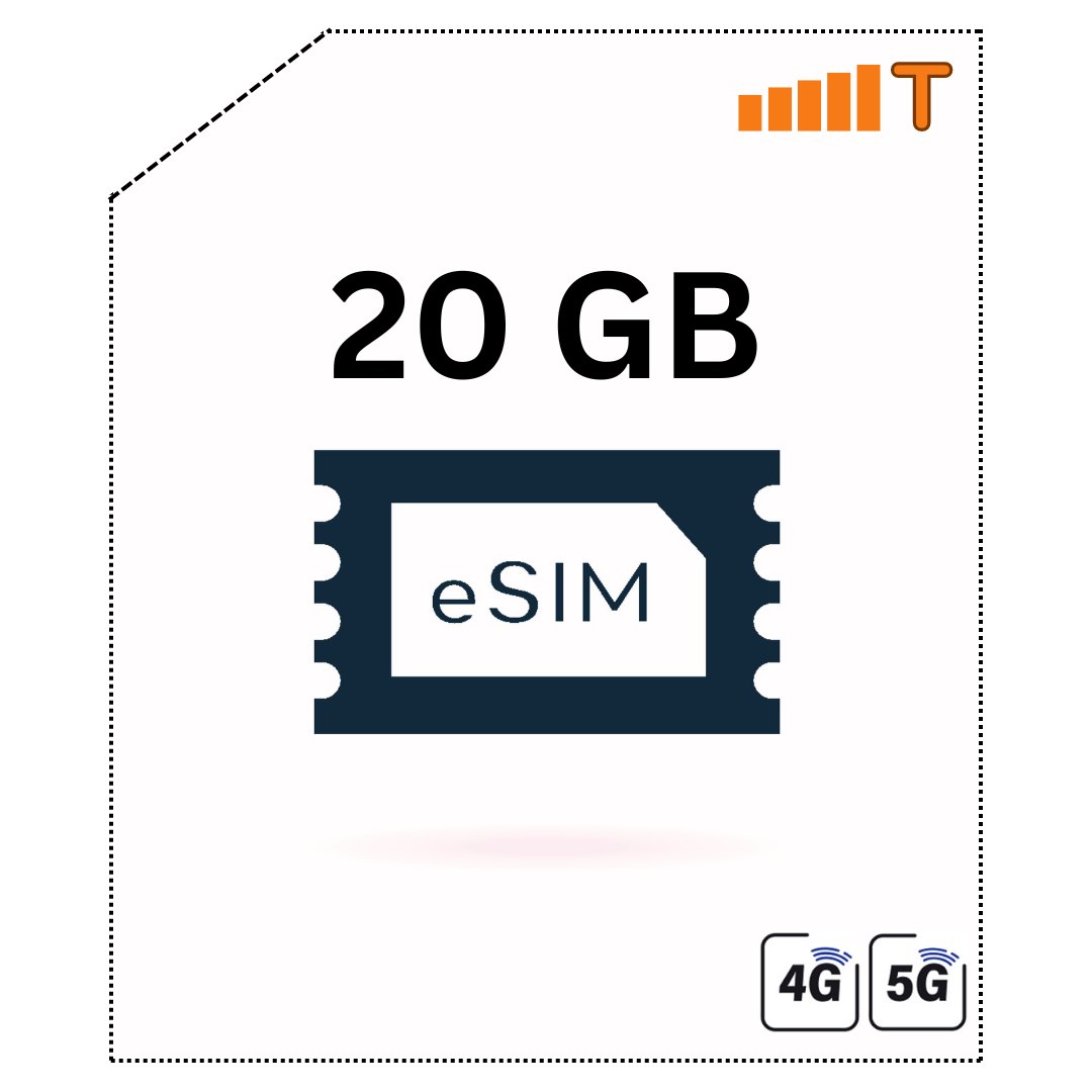 20GB eSIM Data for Canada